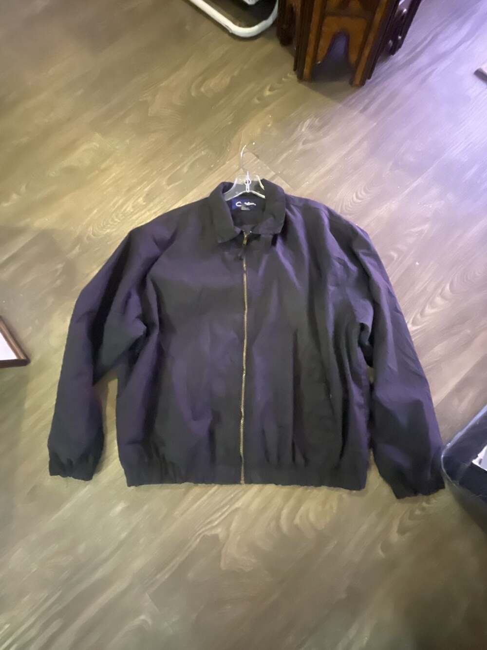 Catalina Outerwear Jacket Size L Navy Blue Full Zip Collared Bomber
